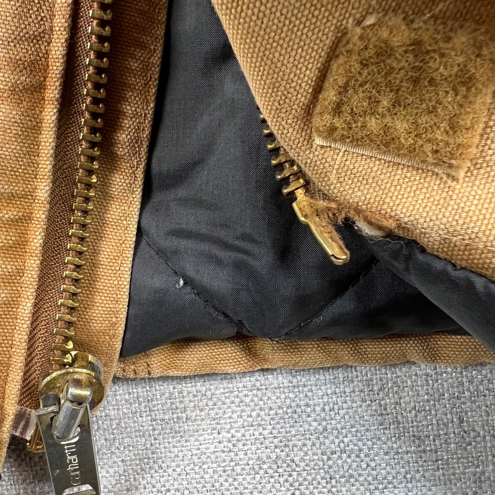 Vintage 90s Carhartt CQ186 Brown Mens 50 XXL Arctic Quilt Lined Jacket USA Made - Picture 6 of 16